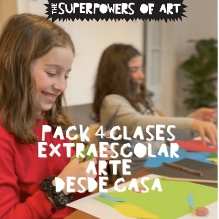 Extraescolar desde Casa, Superpoderes del Arte, Pack 4 clases