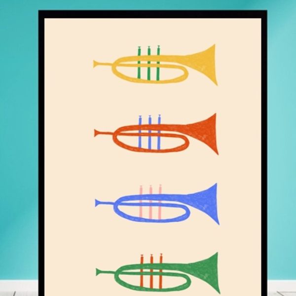 trumpets to the song